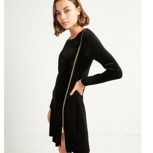 Velvet Gold Zip Dress by French Connection
